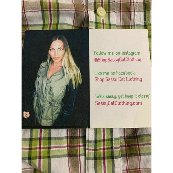 Banana Republic Plaid Long Sleeve shirt top - Picture 7 of 7